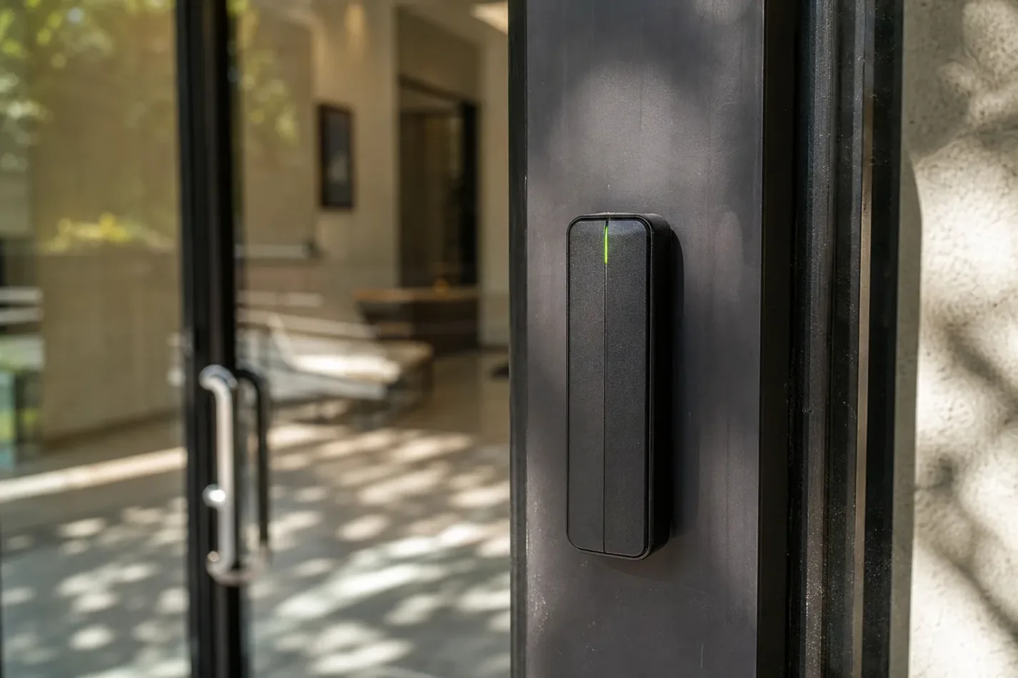 Access control card reader beside an office door in Rowlett, TX